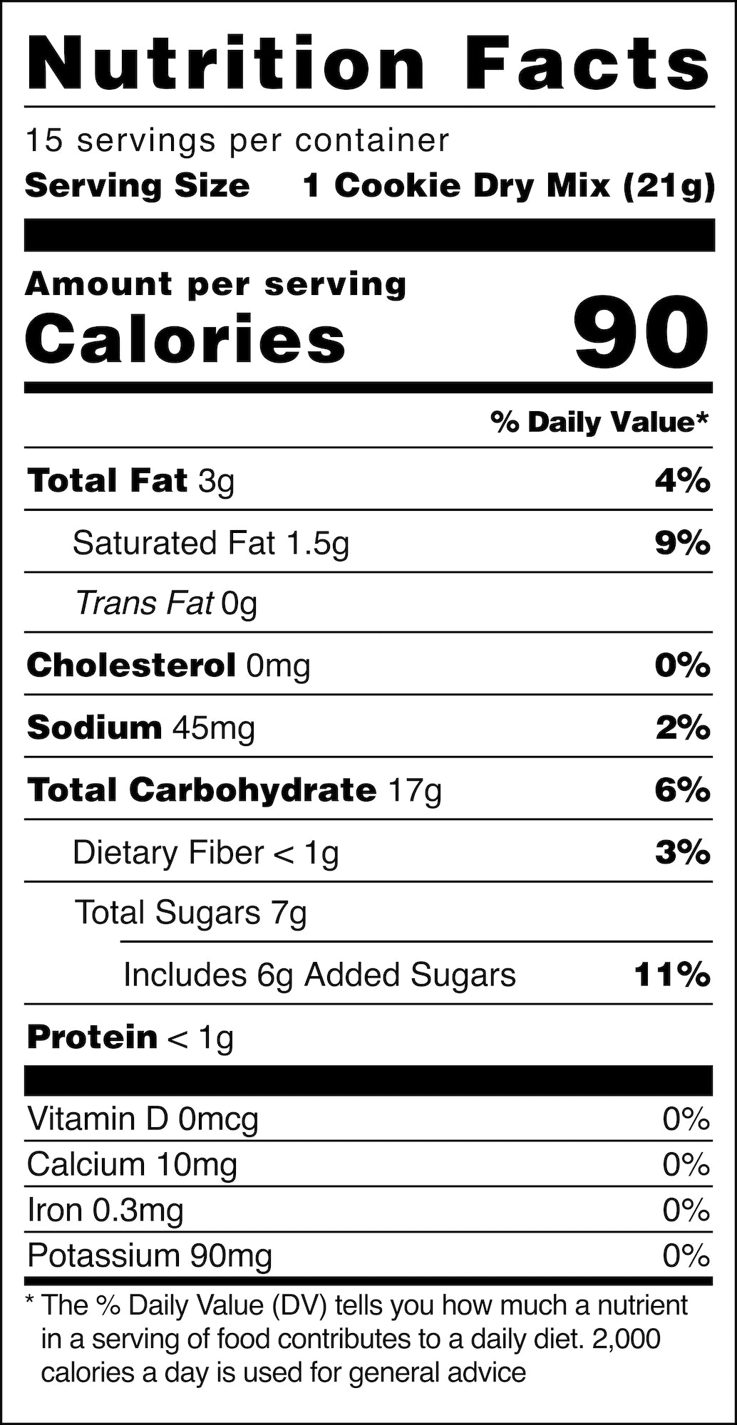 Chocolate Chip Cookie Baking Mix