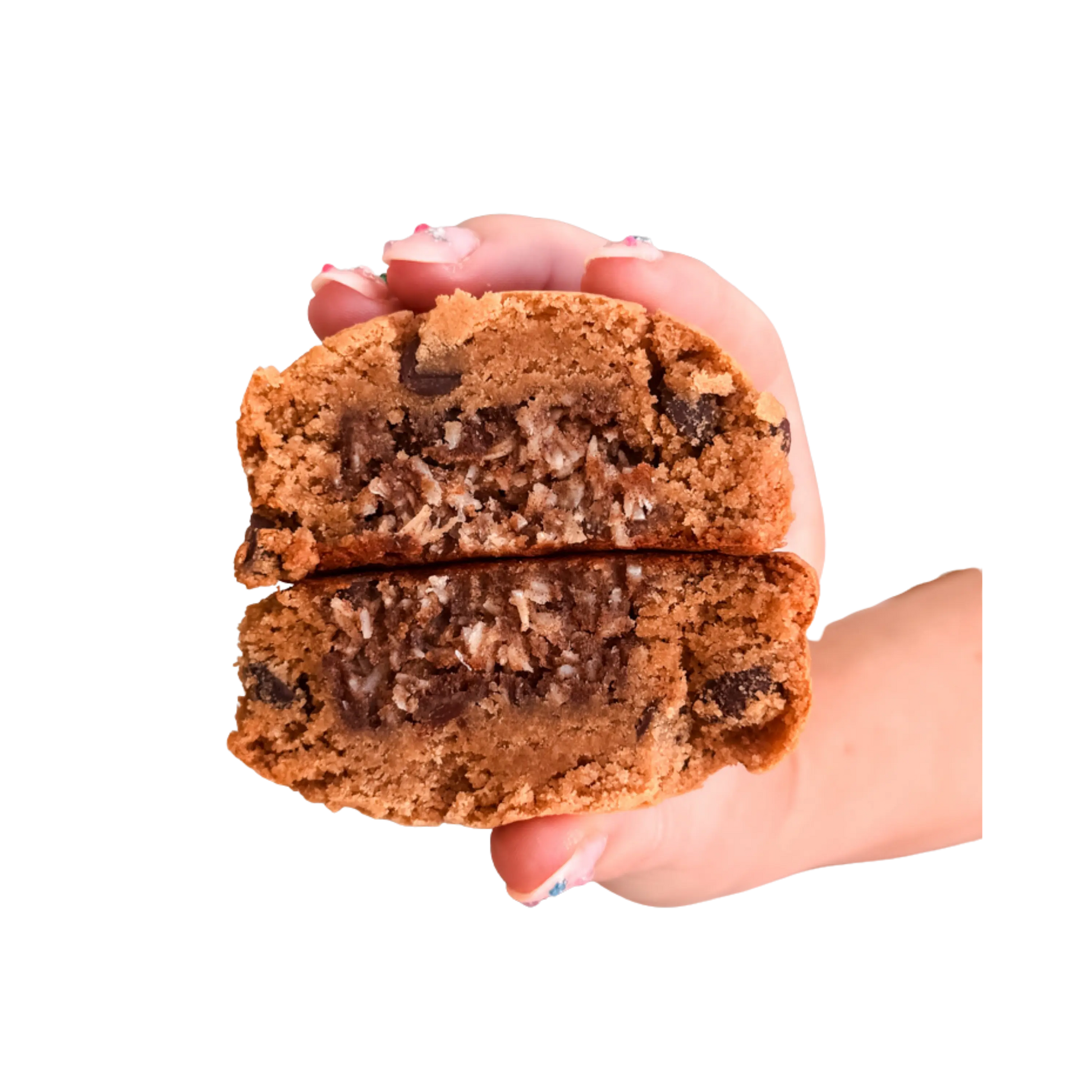 Protein Stuffed Samoa Cookie with @lilsipper Nowhere Bakery