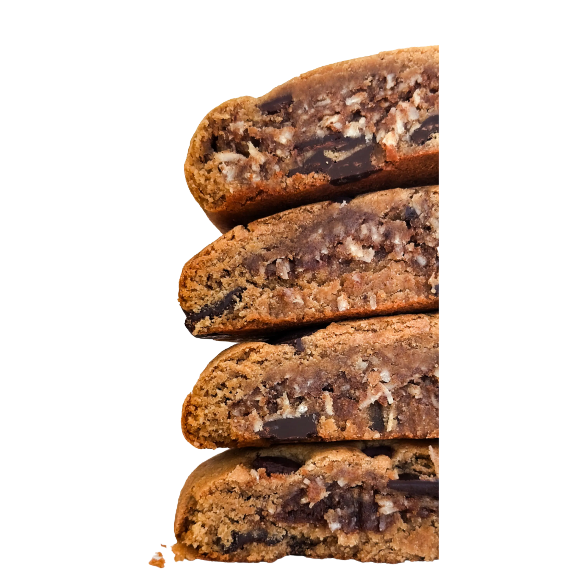 Protein Stuffed Samoa Cookie with @lilsipper Nowhere Bakery