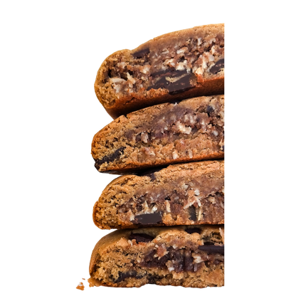 Protein Stuffed Samoa Cookie with @lilsipper Nowhere Bakery