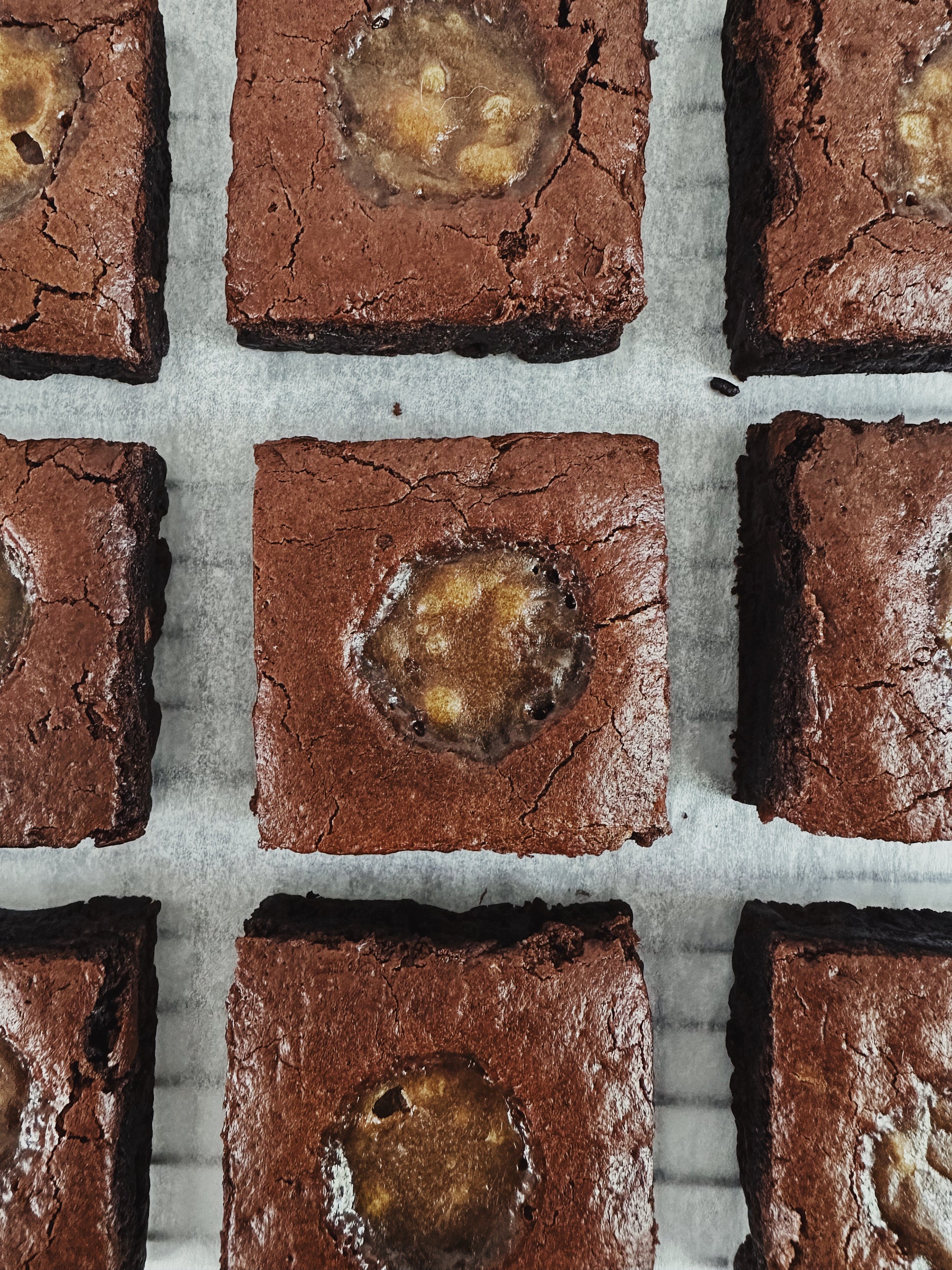 Nowhere Bakery Caramel Pumpkin Spice Brownies