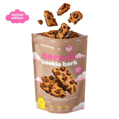 Cereal Cookie Bark with Lovebird Cereal Nowhere Bakery