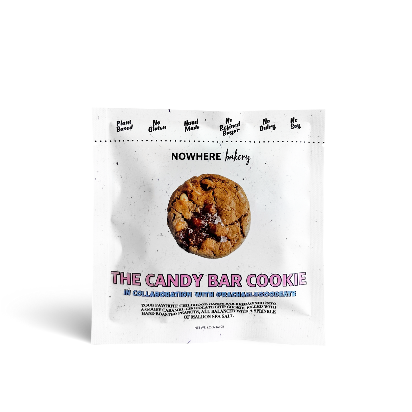 @rachaelsgoodeats Candy Bar Cookie by Nowhere Bakery. Packaging sho
