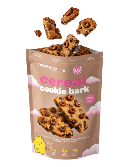 Cereal Cookie Bark with Lovebird Cereal