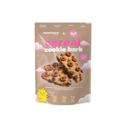 Cereal Cookie Bark with Lovebird Cereal