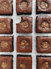 Caramel Pumpkin Spice Brownies