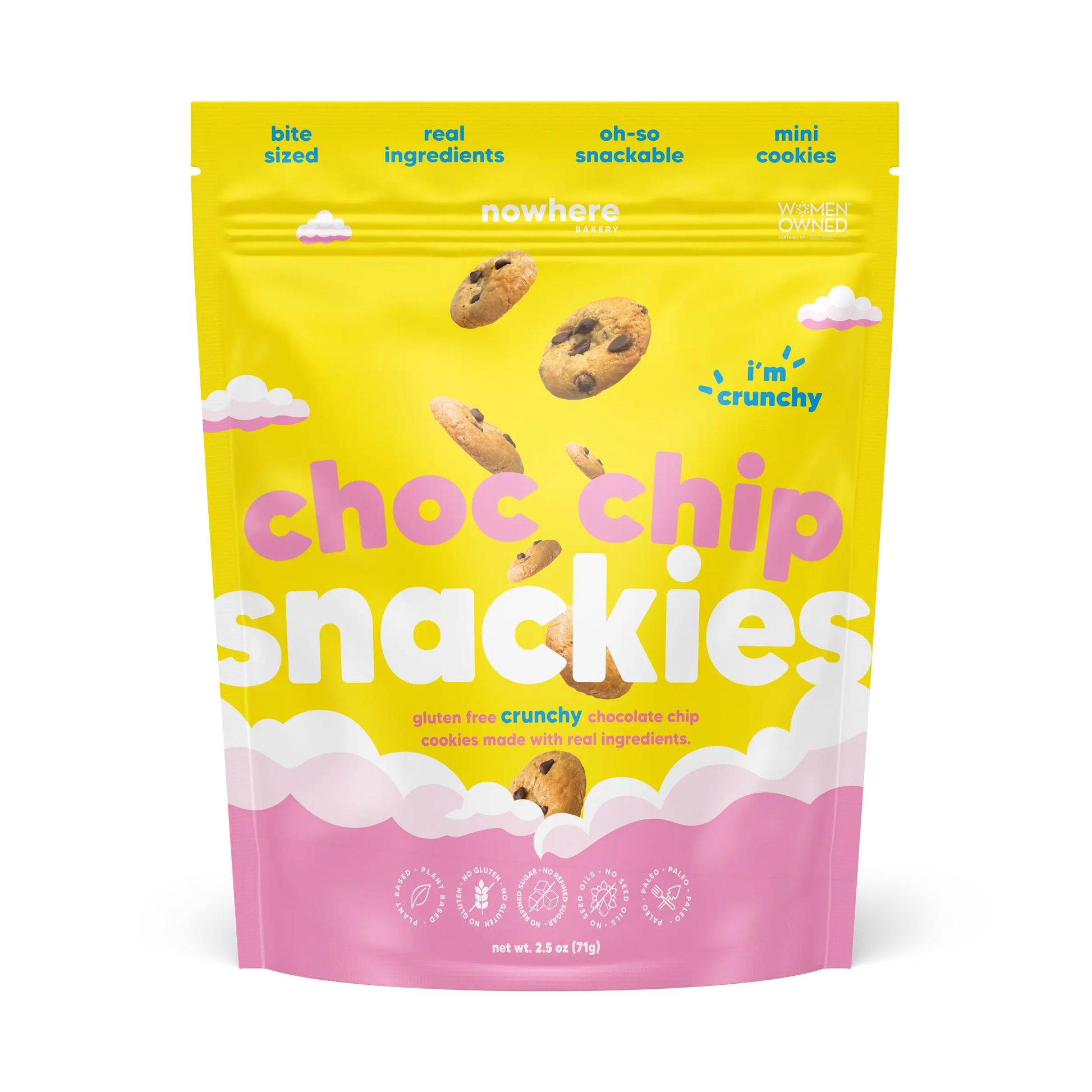 Choc Chip Snackies Front - Nowhere Bakery