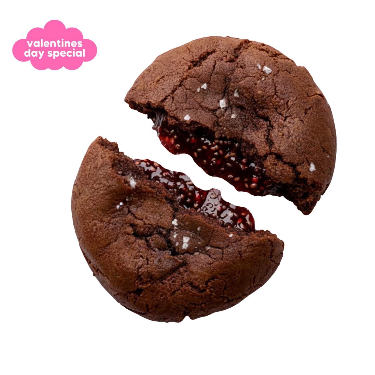 The Raspberry Stuffed Valentines Cookie