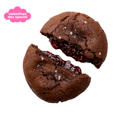 The Raspberry Stuffed Valentines Cookie